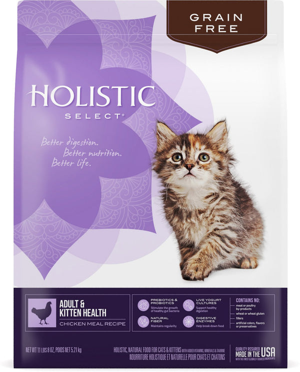 Holistic Select Adult & Kitten Health Chicken Meal Recipe Dry Cat Food