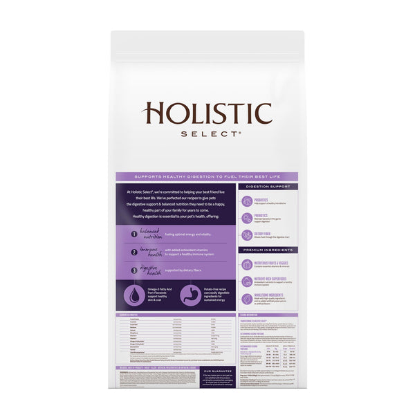 Holistic Select Natural Adult Health Deboned Turkey & Lentils Grain-Free Dry Dog Food
