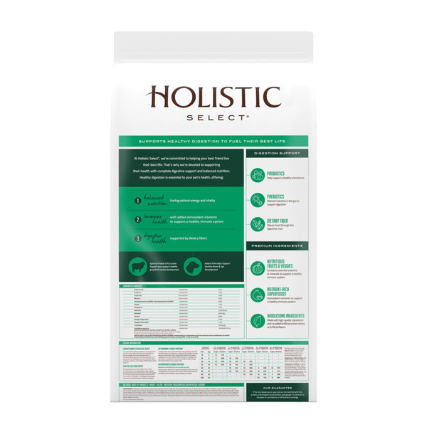 Holistic Select Natural Large & Giant Breed Puppy Health Lamb Meal & Oatmeal Dry Dog Food