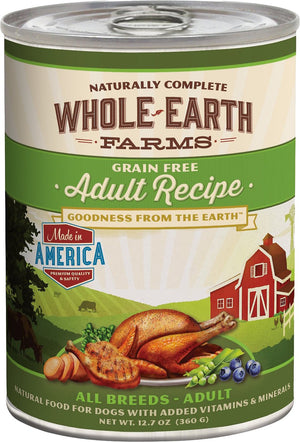 Whole Earth Farms Grain-Free Adult Recipe Canned Dog Food