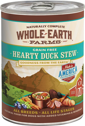 Whole Earth Farms Grain-Free Hearty Duck Stew Canned Dog Food