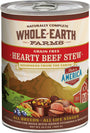 Whole Earth Farms Ragoût copieux de boeuf sans céréales Nourriture en conserve pour chiens