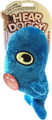Hear Doggy Silent Squeaker Whale Dog Toy