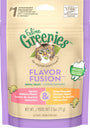 Feline Greenies Dental Treats Flavor Fusion Savory Salmon & Oven Roasted Chicken Flavor Cat Treats, 2.5-oz