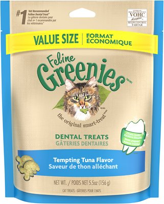 Feline Greenies Dental Treats Tempting Tuna Flavor Cat Treats