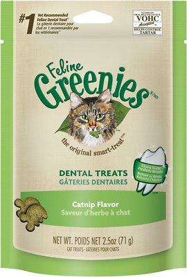 Feline Greenies Dental Treats Catnip Flavor Cat Treats