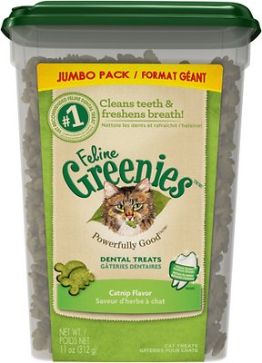 Feline Greenies Dental Treats Catnip Flavor Cat Treats