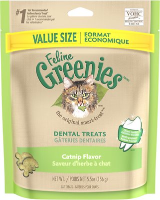 Feline Greenies Dental Treats Catnip Flavor Cat Treats