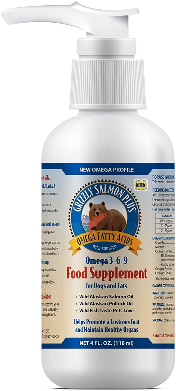Grizzly Salmon Plus Food Supplement for Dogs & Cats