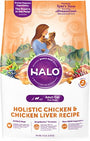 Halo Holistic Chicken & Chicken Liver Recipe Adult Dry Cat Food