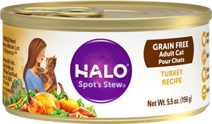 Halo Turkey Recipe Grain-Free Adult Canned Cat Food