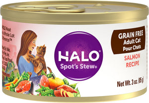 Halo Salmon Recipe Grain-Free Adult Canned Cat Food