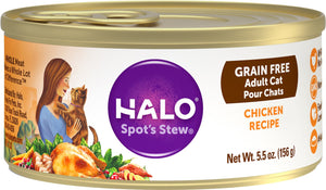 Halo Chicken Recipe Grain-Free Adult Canned Cat Food