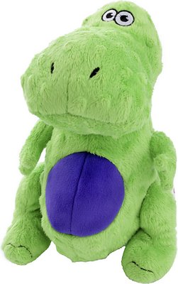 GoDog Dinos Chew Guard T-Rex Dog Toy, Green