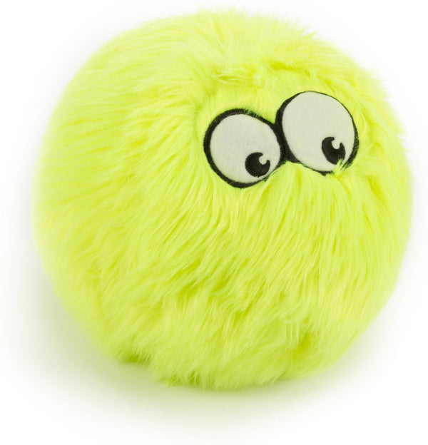 GoDog Furballz Chew Guard Dog Toy, Lime, Large