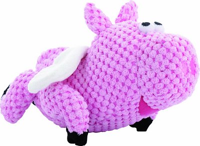 GoDog Checkers Chew Guard Flying Pig Dog Toy