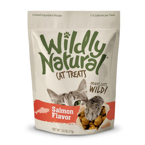 Wildly Natural Salmon Flavor Cat Treats, 2.5-oz