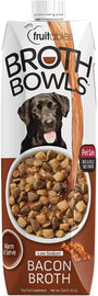 Fruitables Bacon Broth Bowls for Dogs, 33.8-oz carton