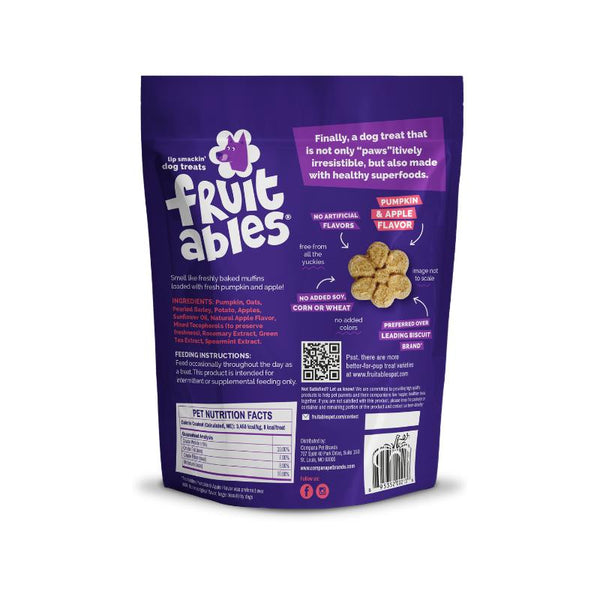 Fruitables Pumpkin & Apple Dog Treats, 7-oz