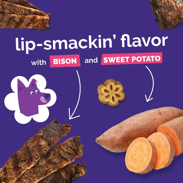 Fruitables Skinny Minis Grilled Bison Dog Treats, 5-oz