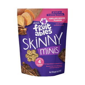 Fruitables Skinny Minis Grilled Bison Dog Treats, 5-oz