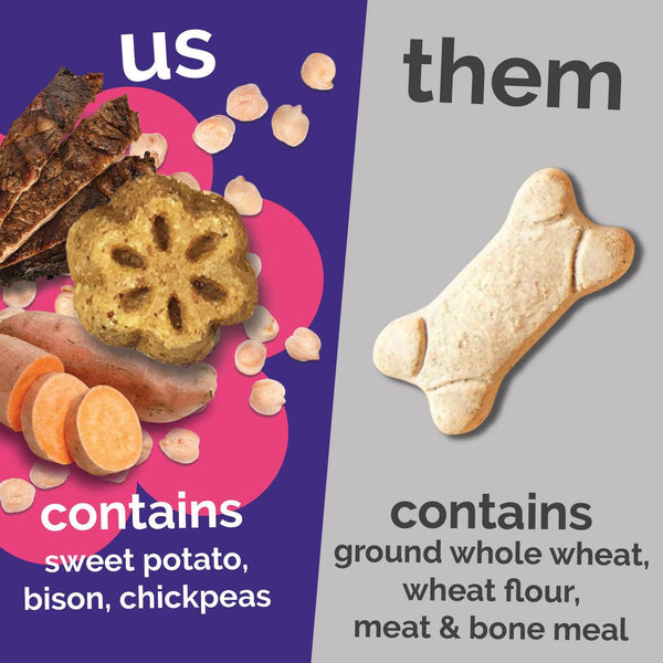 Fruitables Skinny Minis Grilled Bison Dog Treats, 5-oz