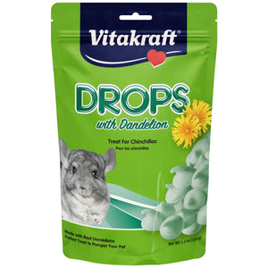 Vitakraft Drops with Dandelion Chinchilla Treats, 5.3-oz
