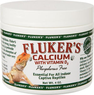 Fluker's Calcium with Vitamin D3 Indoor Reptile Supplement