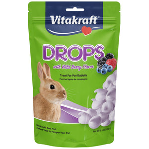 Vitakraft Drops with Wildberry Rabbit Treats, 5.3-oz