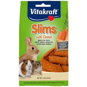 Vitakraft Slims with Carrot Small Animal Treats, 1.76-oz
