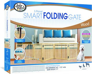 Four Paws Smart Folding Gate for Dogs