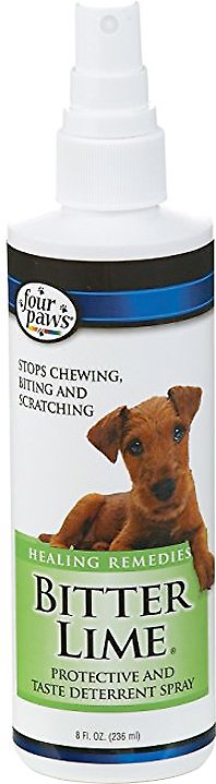 Four Paws Dog & Cat Bitter Lime Deterrent Spray, 8-oz