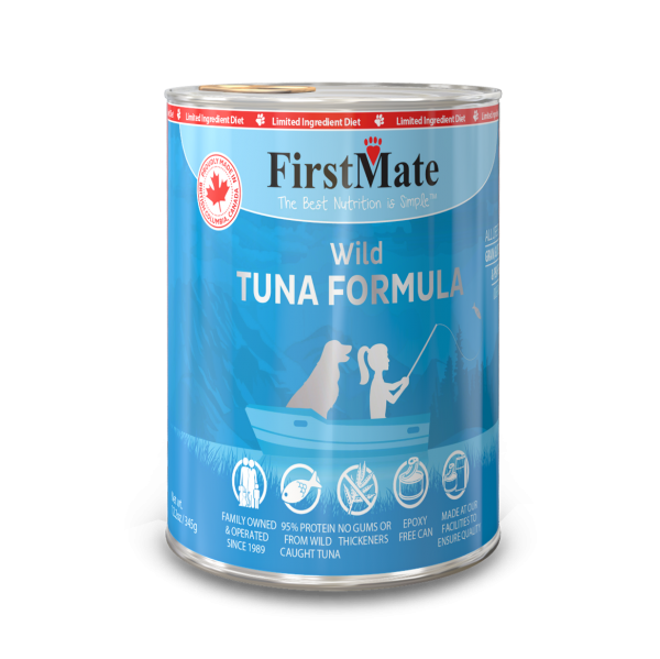 Nourriture en conserve pour chiens FirstMate Wild Tuna à ingrédients limités sans grains