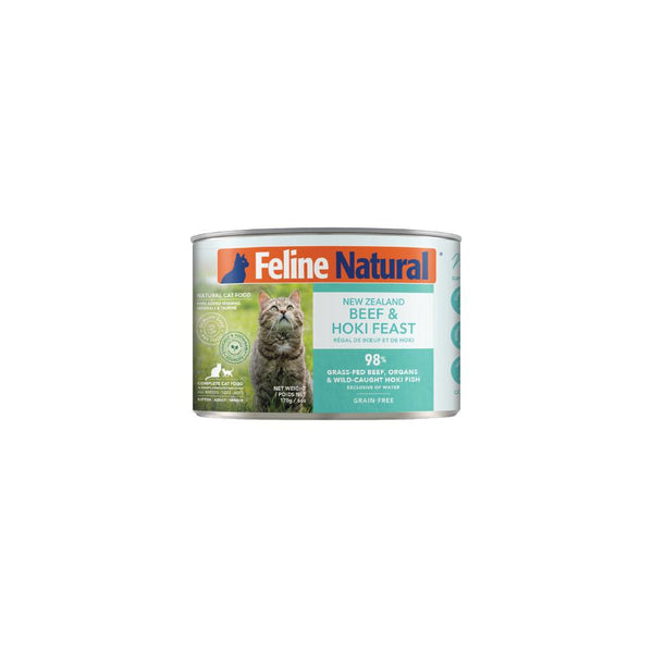 Feline Natural Beef & Hoki Feast Grain-Free Wet Cat Food Can