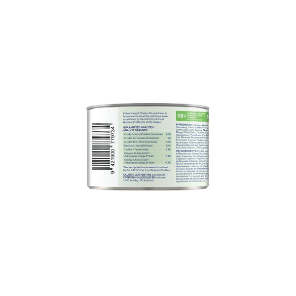 Feline Natural Chicken & Lamb Feast Grain-Free Wet Cat Food Can