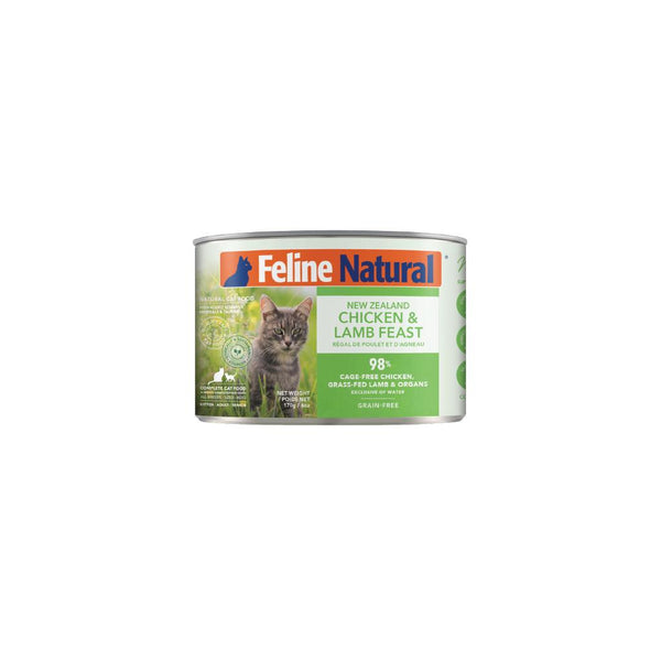 Feline Natural Chicken & Lamb Feast Grain-Free Wet Cat Food Can