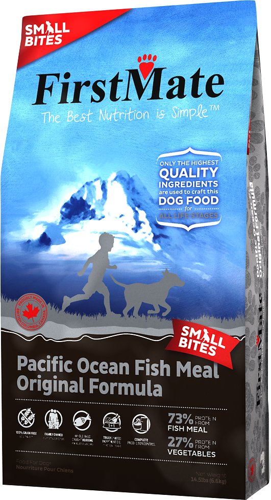 FirstMate Small Bites Pacific Ocean Fish Meal Original Limited Ingredient Diet Grain-Free Dry Dog Food