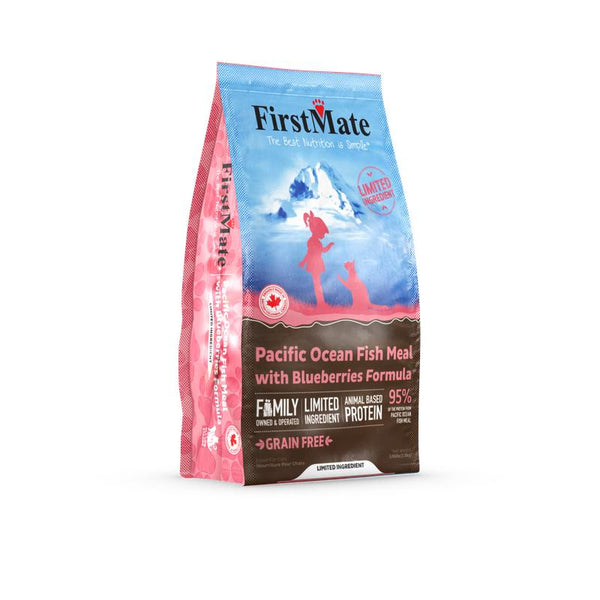 FirstMate Limited Ingredient Diet Pacific Ocean Fish Meal with Blueberries Grain-Free Dry Cat Food