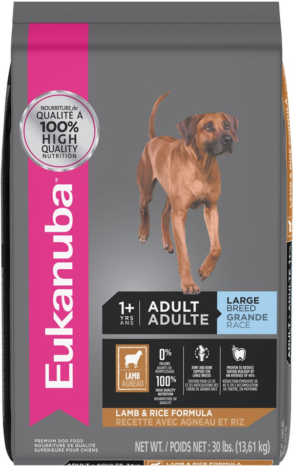 Eukanuba Croquettes pour chien adulte grande race Agneau et riz