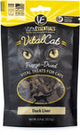 Vital Essentials Vital Cat Treats Duck Liver Freeze-Dried Cat Treats, 0.9-oz
