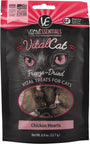 Vital Essentials Vital Cat Treats Chicken Hearts Freeze-Dried Cat Treats, 0.8-oz