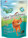 Emerald Pet Feline Dental Treats with Ocean Fish Cat Treats, 3-oz