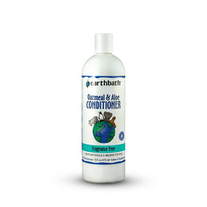 Earthbath Oatmeal & Aloe Conditioner for Dogs & Cats, Fragrance Free, 16-oz