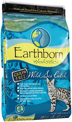 Earthborn Holistic Wild Sea Catch Grain-Free Natural Dry Cat & Kitten Food