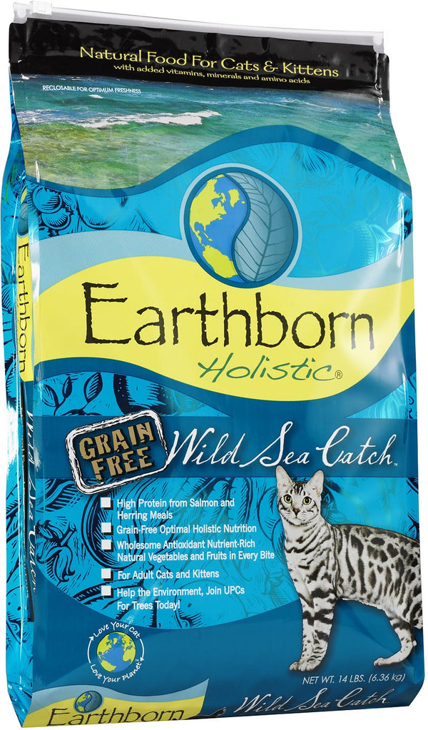 Earthborn Holistic Wild Sea Catch Grain-Free Natural Dry Cat & Kitten Food