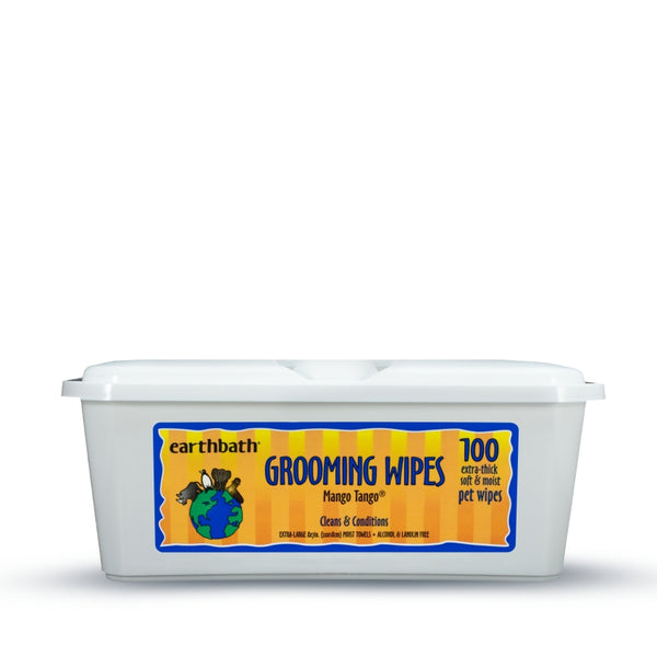 Earthbath Grooming Wipes for Dogs & Cats, Mango Tango, 100-count