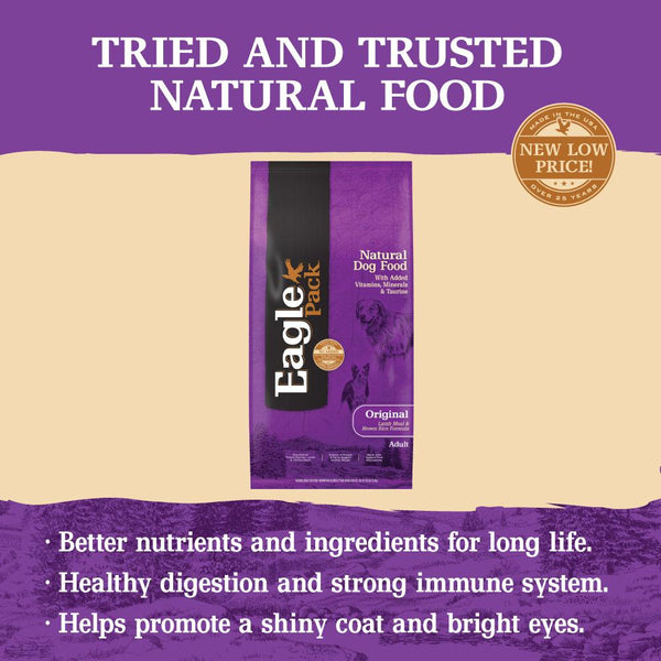 Eagle Pack Natural Original Lamb & Brown Rice Dry Dog Food