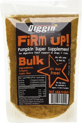Diggin' Your Dog Firm Up! Pumpkin Super Dog & Cat Supplement