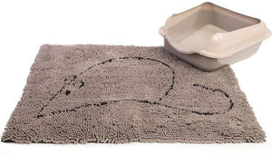 Dog Gone Smart Tapis à litière pour chat, Gris