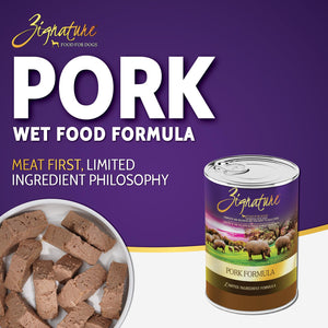 Zignature Pork Limited Ingredient Formula Wet Dog Food Can